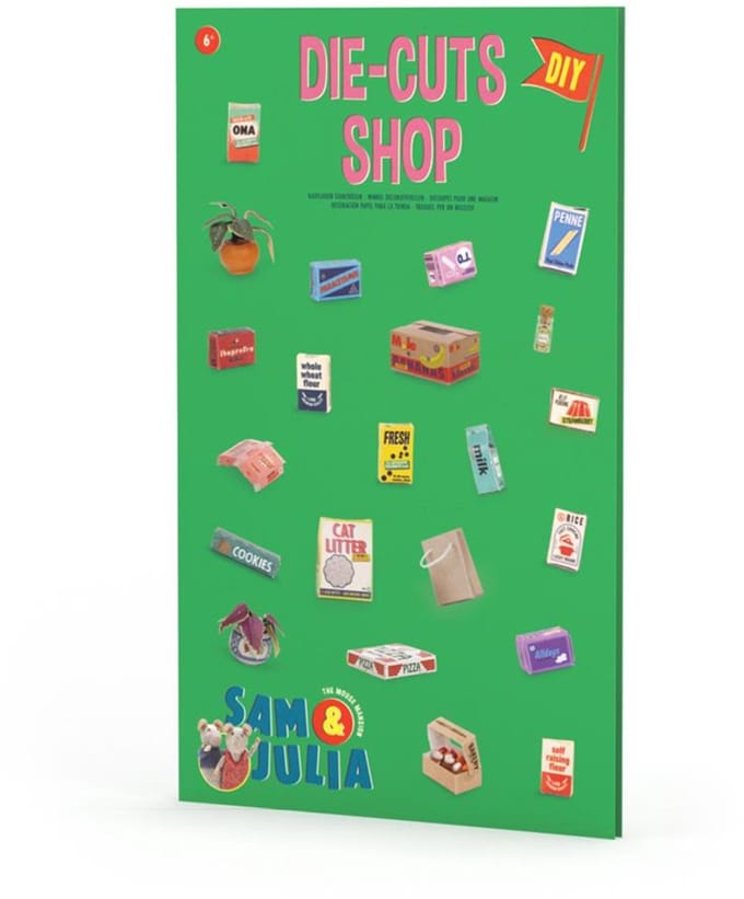 Het Muizenhuis decoratievellen winkel - Sam en Julia knutselset karton.