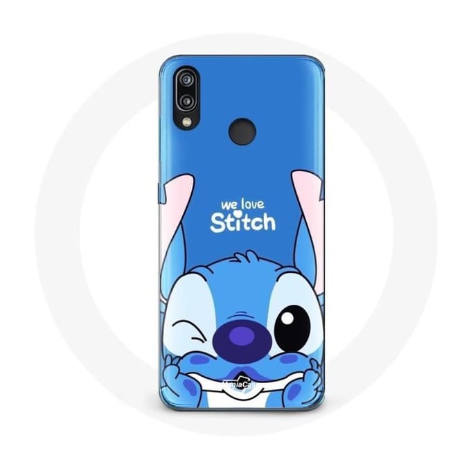Coque - Huawei - P20 Lite - Stitch mignon - Souple - Protection synthétique bleu