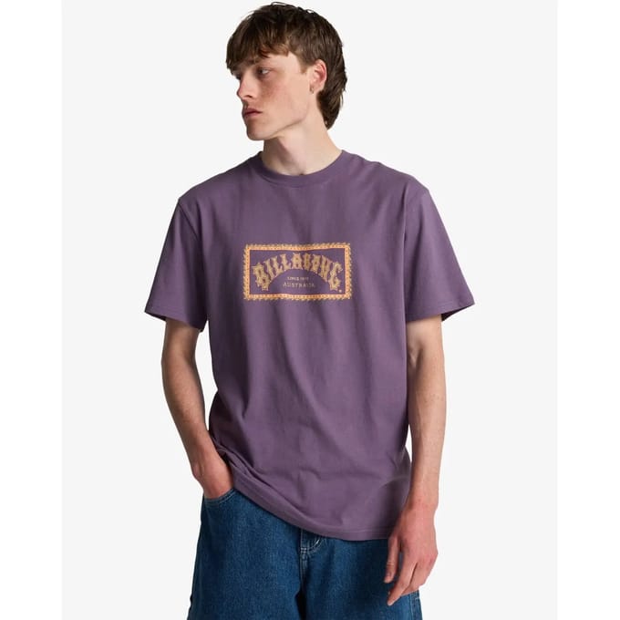 Billabong Arch Frame T-shirt Met Korte Mouwen Paars S Man