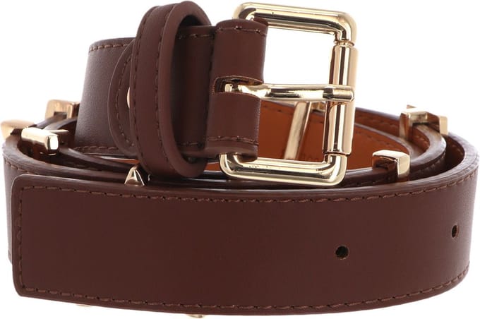 VALENTINO Riem Emma Winter Belt W100 Caffé / Oro Bruine