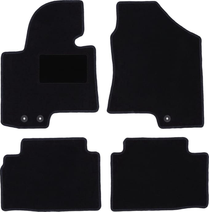 Zwarte veloursmatten voor: Hyundai Tucson II SUV (2009-2015)