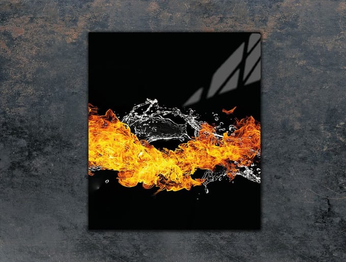 TMK ArtDeko - Glas snijplank - 45x52 cm - Oven Grafisch - Veilig