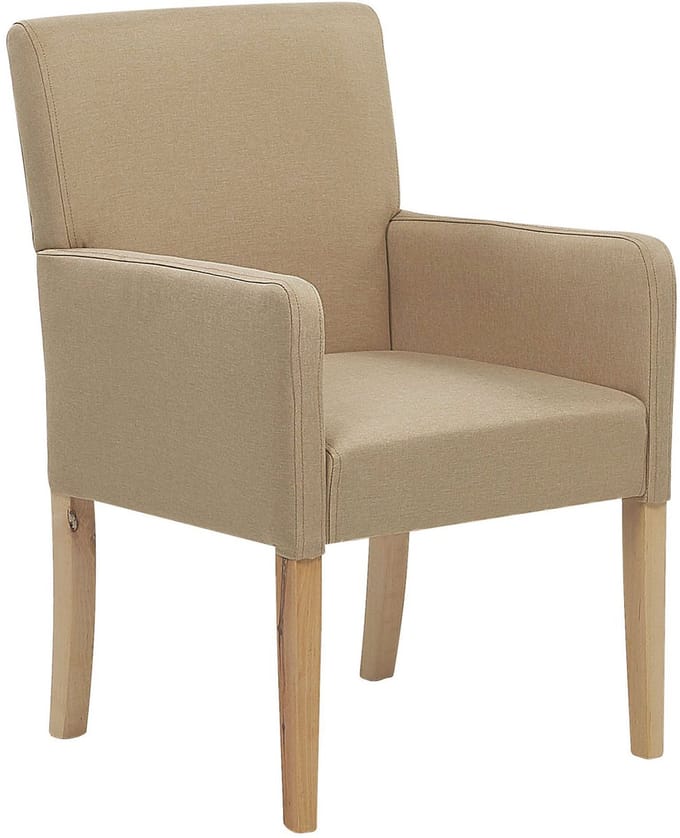 ROCKEFELLER - Eetkamerstoel - Beige - Polyester
