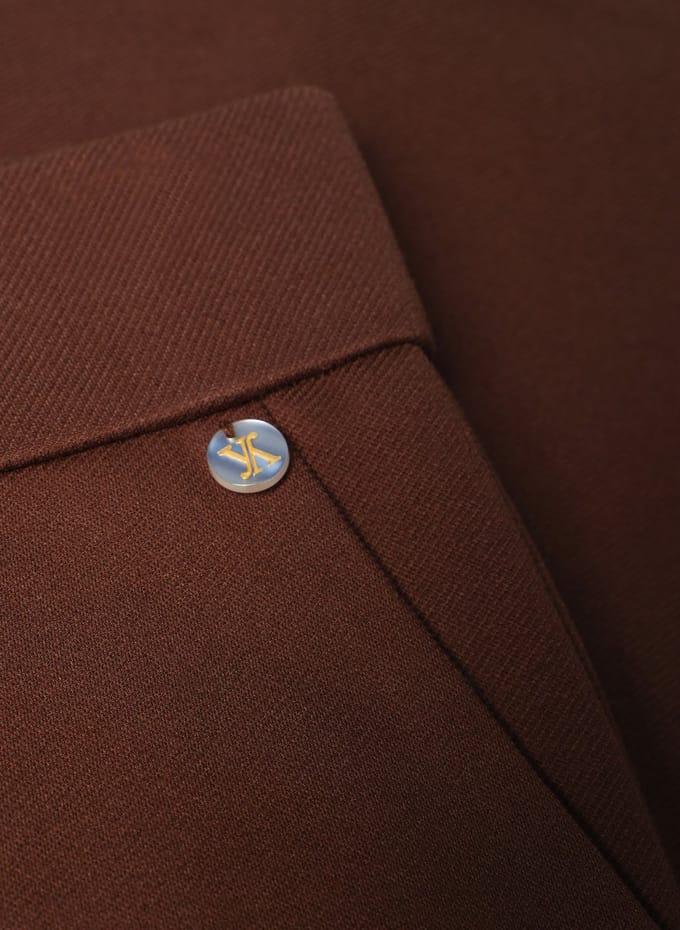 YEST Paloma Essential Bottoms - Copper Brown - maat W46 / L30