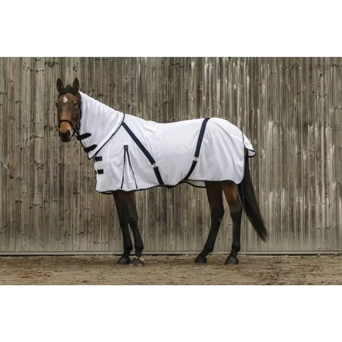 Vliegenmasker voor paard van gaas Equithème Combo