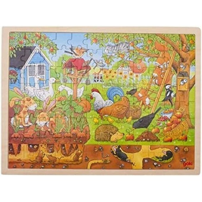 GOKI Puzzel - Puzzel Onze Tuin Boven - Onder