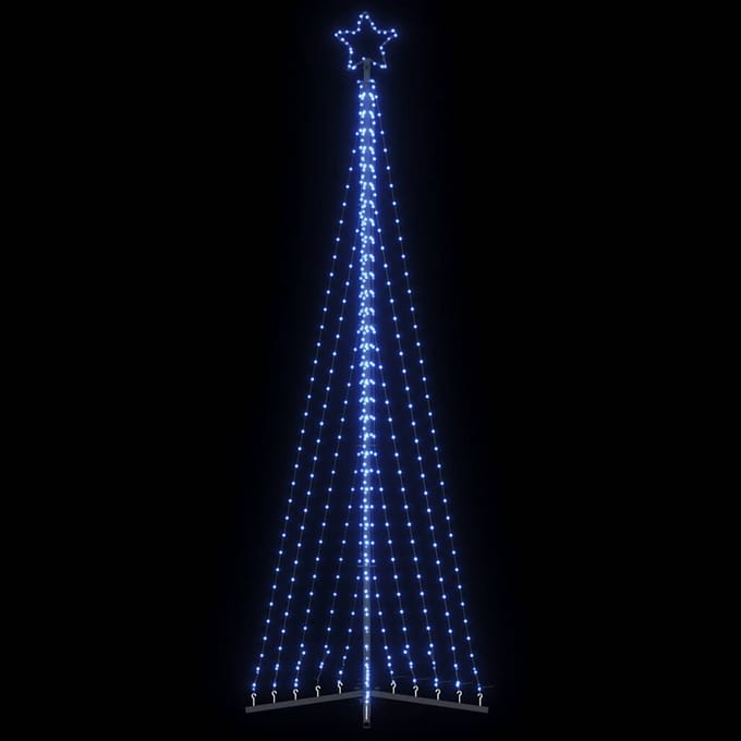 vidaXL LED-kerstboom 495 LEDs 300,5 cm blauw