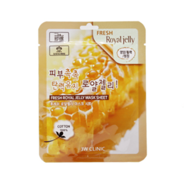 3W Clinic - Fresh Royal Jelly Mask Sheet - 1stuk