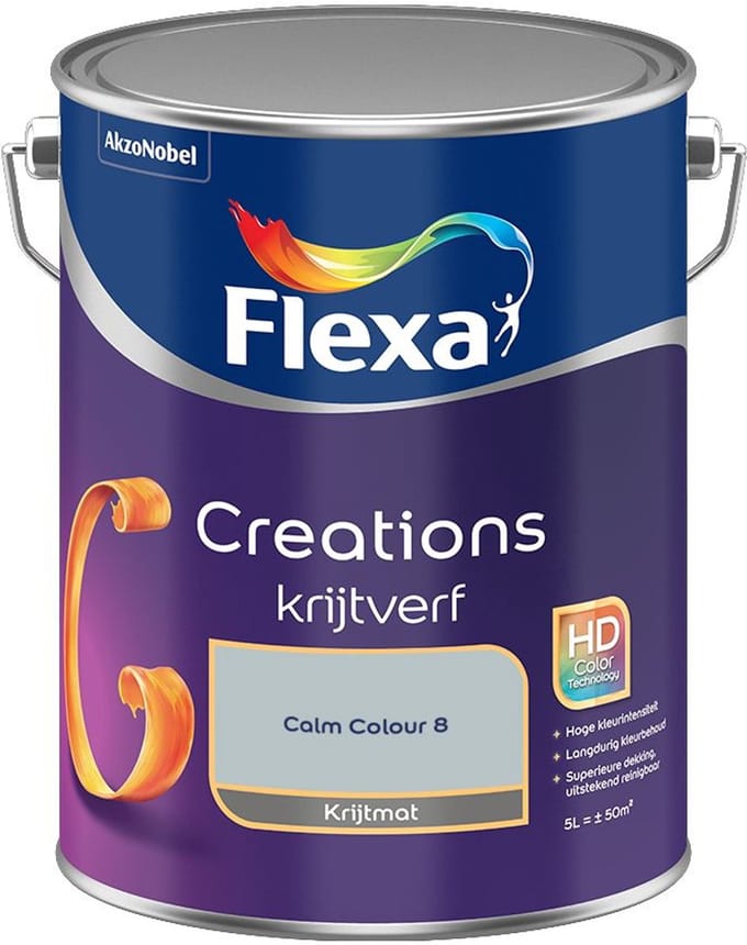 Flexa - Creations Muurverf Krijt - Calm Colour 8 - Mengverf - 5 L