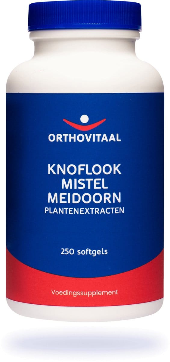 Orthovitaal - Knoflook Mistel Meidoorn - 250 softgels - Plantenextracten - vegan - voedingssupplement