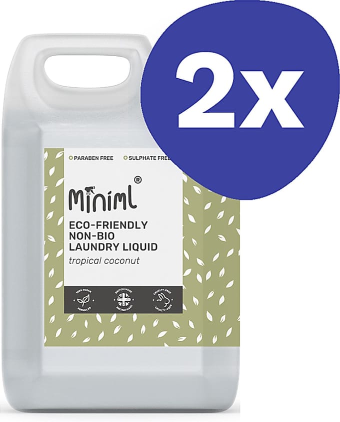 Miniml Wasmiddel Tropische Kokosnoot - 5L Refill (2x 5L)