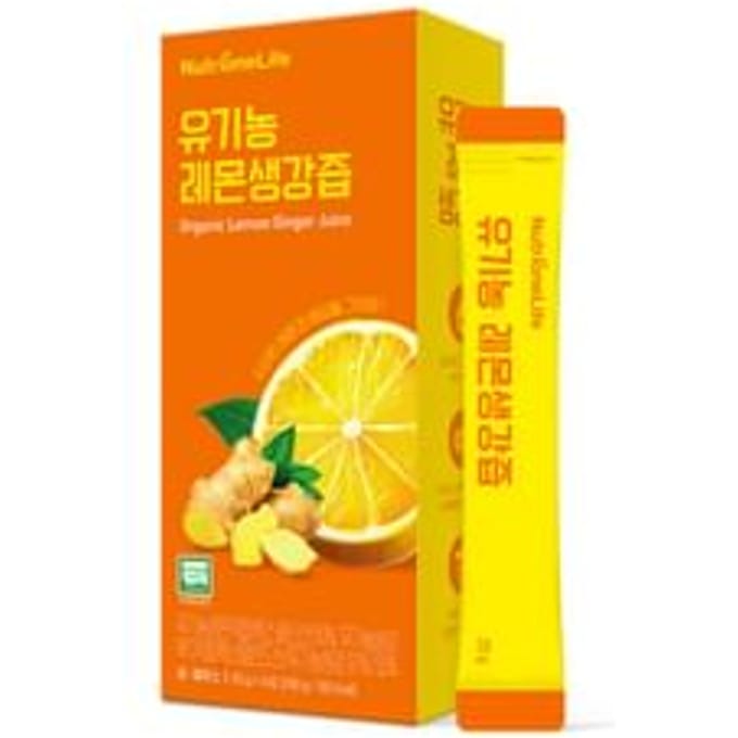 NutrioneLife Organic Lemon Ginger Juice 20g x 14 sticks
