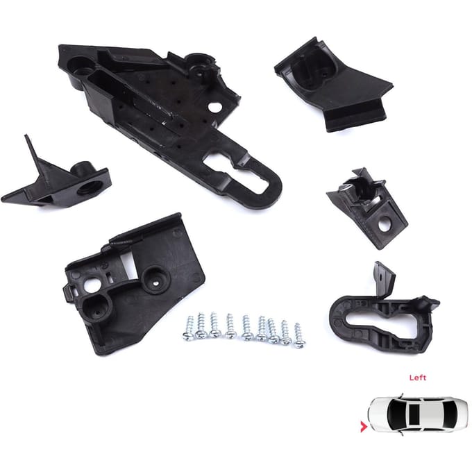 BHL563-1 Support de Phare Support de Montage Jeu de Languettes Côté Gauche pour Seat Leon Cupra MK4 KL1 KL8 2020-On 5FA998225
