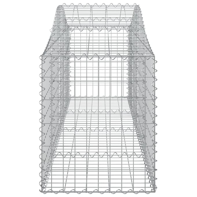 vidaXL - Schanskorven - 18 - st - gewelfd - 200x50x60/80 - cm - gegalvaniseerd - ijzer