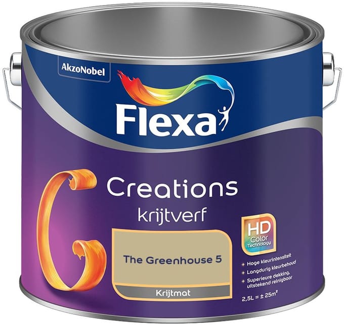 Flexa - Creations Muurverf Krijt - The Greenhouse 5 - Mengverf - 2,5 L