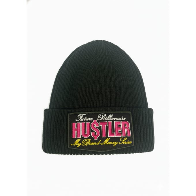 Hustler Beanie Black | BLACK