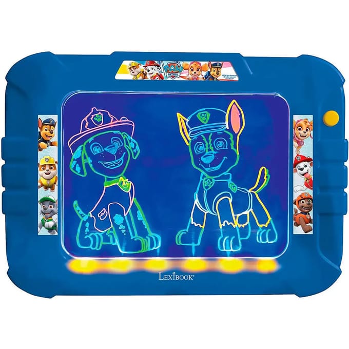 Paw Patrol Neon Lichtgevend Tekenbord met pennen en sjablonen