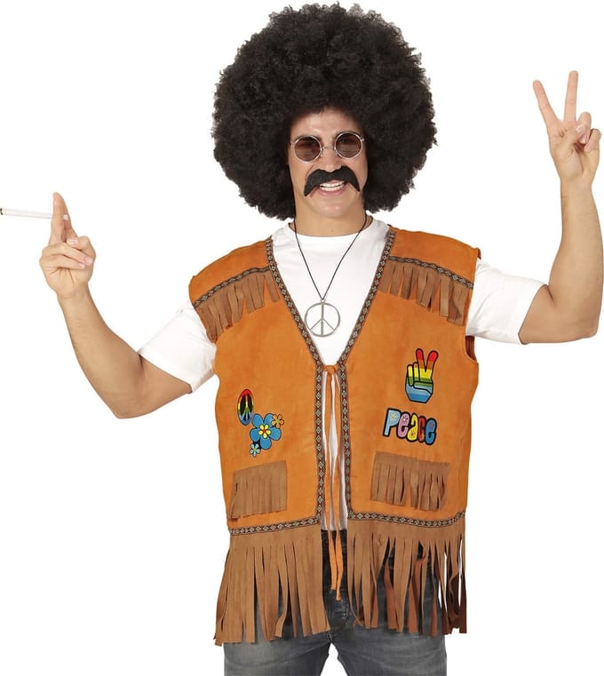 Hippie vest voor volwassenen