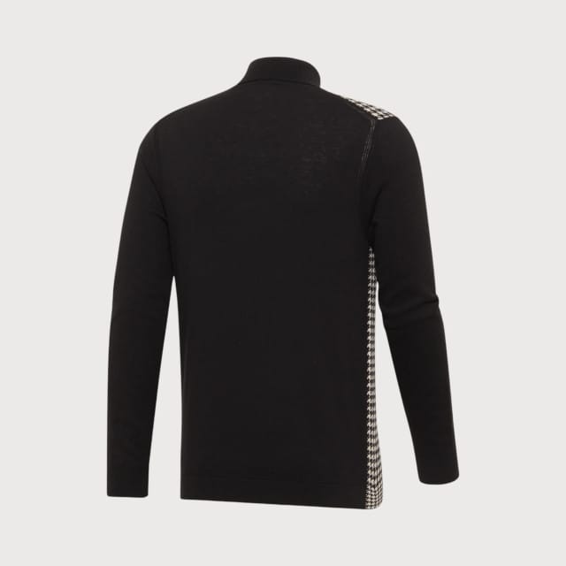 Blue Industry Koltrui met pied de poule motief |
