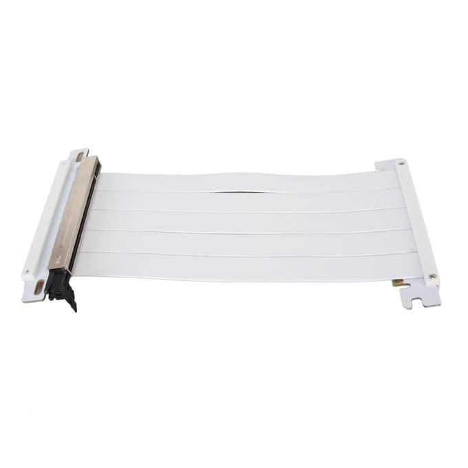 PCIE 4.0 X16 Riser Kabel Hoge Snelheid Flexibel Dubbelzijdig 180 Graden GPU Verlengkabel voor RTX 20CM wit