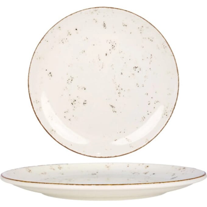 Bonna Dinerbord - Grain - Porselein - 25 cm - set van 6