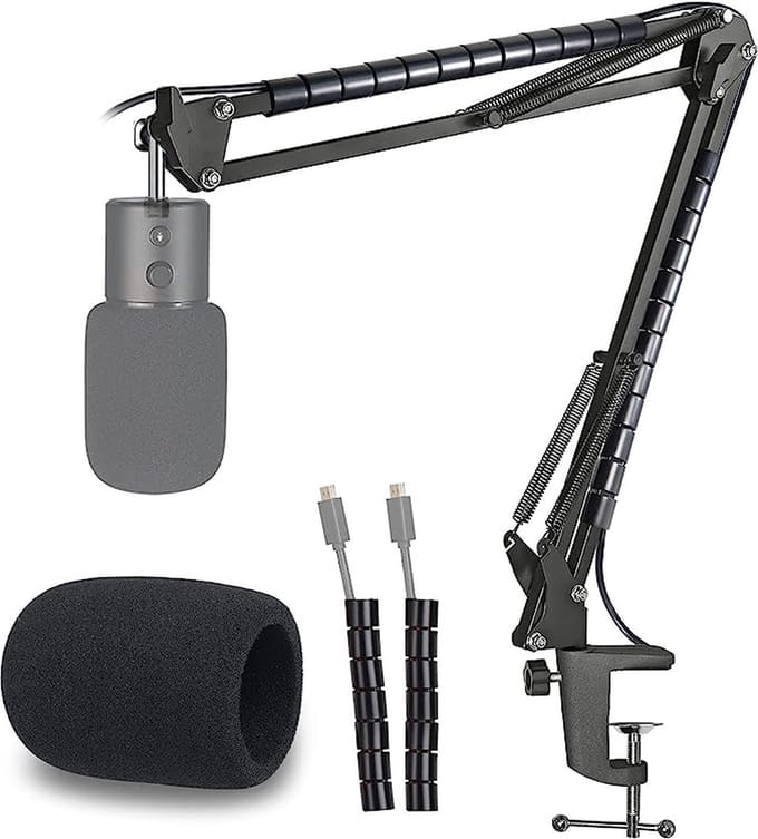 professional microphone arm - QuadCast Boom Arm Stand / microfoonhouder, microphone arm standard adjustable microphone stand - Microfoonstandaard