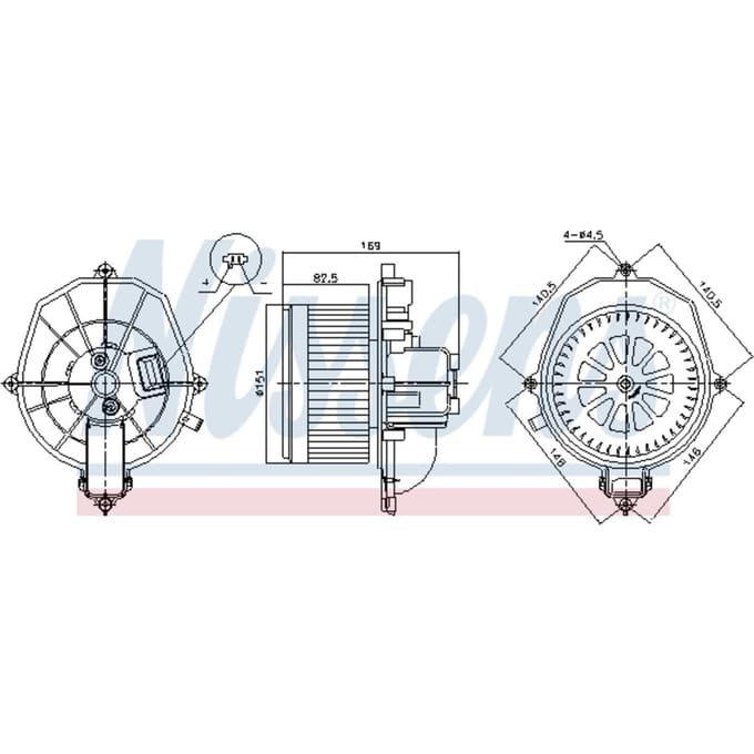 Interieur ventilator NISSENS 87571
