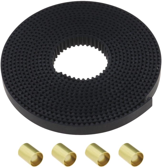 Dailygoods- Distributieriem 2 meter - 2Gt - 6 mm breedte - 2 mm pitch