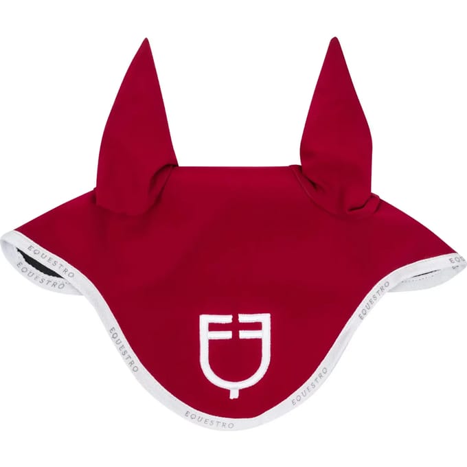 Korte muts van technische stof met logo Equestro