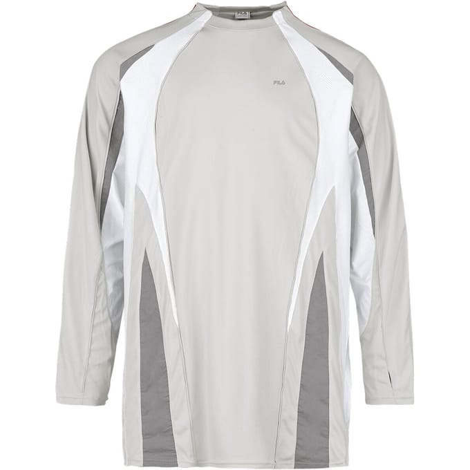 Fila Shirt met lange mouwen - S1 LONGSLEEVE - S tot L - oud wit-grijs