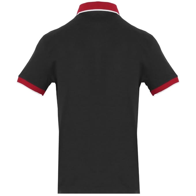 North Sails Contrast Collar Black Polo