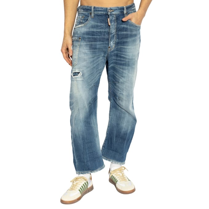 Dsquared2 Medium Small Hole Wash Kawaii Jeans Marineblauw