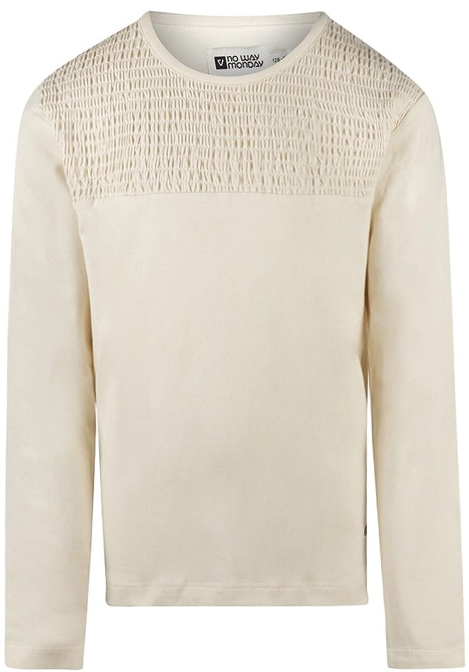 No Way Monday meisjes longsleeve Off white