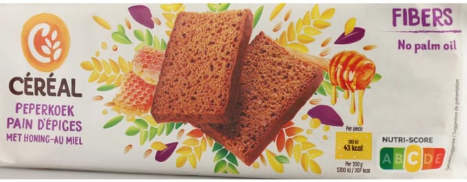 Céréal Ontbijtkoek Honing - 12 x 300 gr - Voordeelverpakking