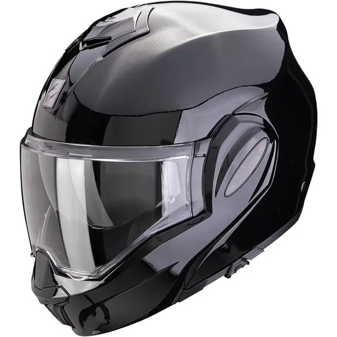 Scorpion Exo-Tech Evo Pro Solid Metallic Black - Systeemhelm - Maat S - Motorhelm - ECE 22-06 gekeurd