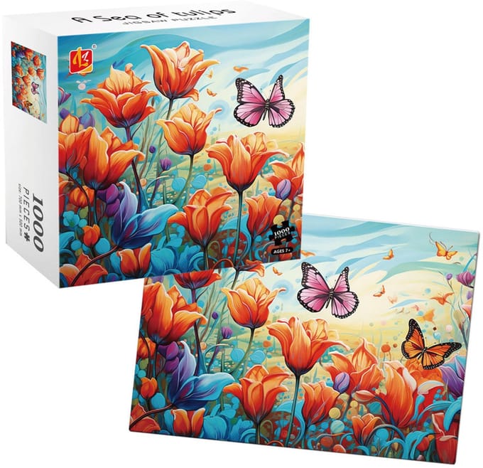 Puzzel 1000 tulpen - puzzel 1000 stukjes