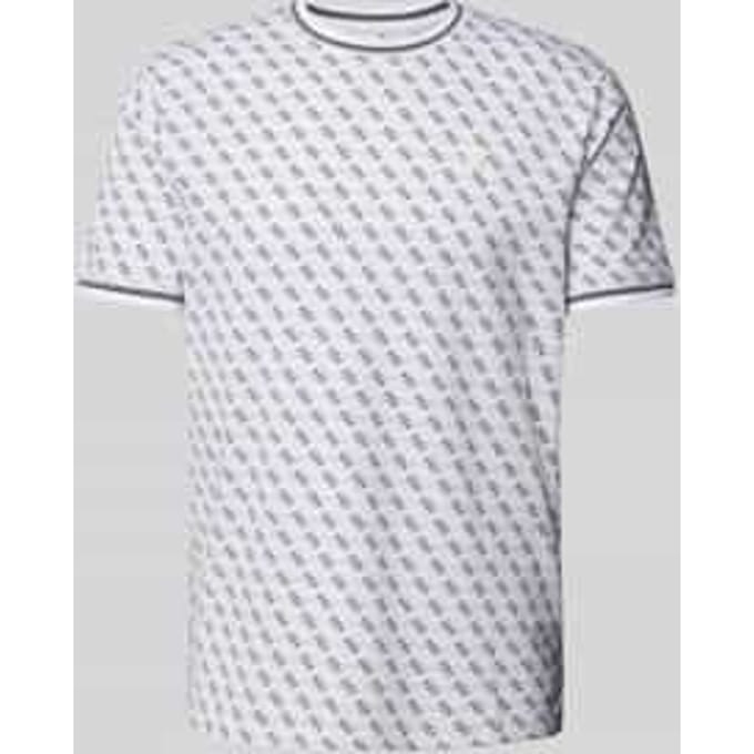 T-shirt met elastische mouwboorden, model 'MARSHALL'