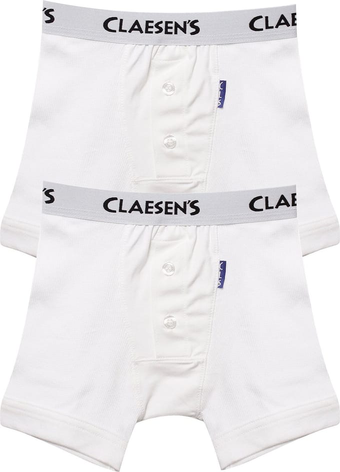 Claesen's® - Jongens Boxershorts 2-pack Wit RibCL 244-White-2