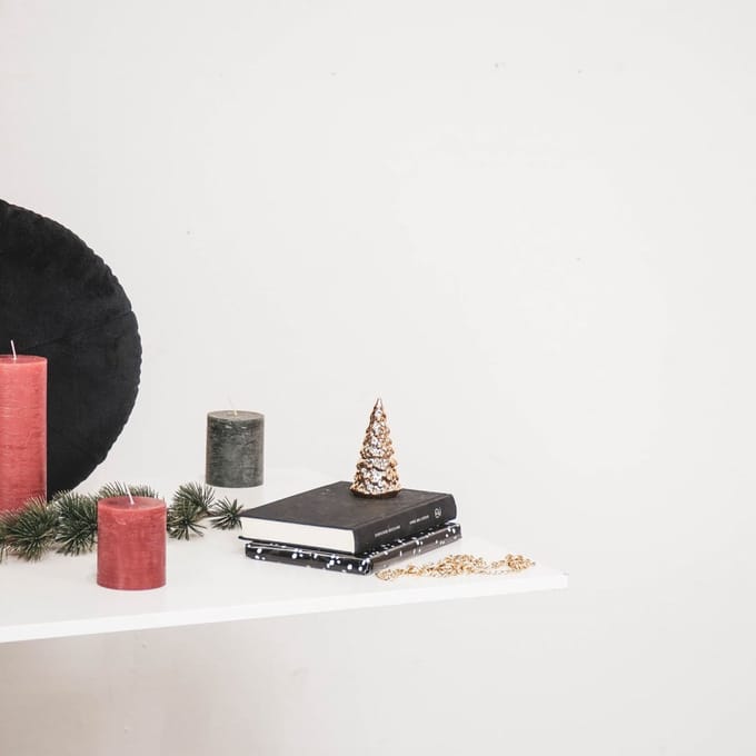 GOUDEN KERSTBOOM BEELD S-5X5X11 CM