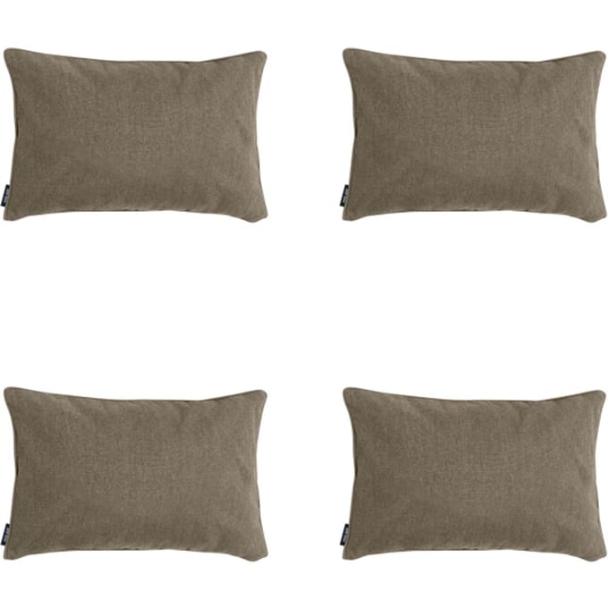 Madison - Sierkussen Taupe canvas eco+ - Ca. 30x50 cm - Set van 4