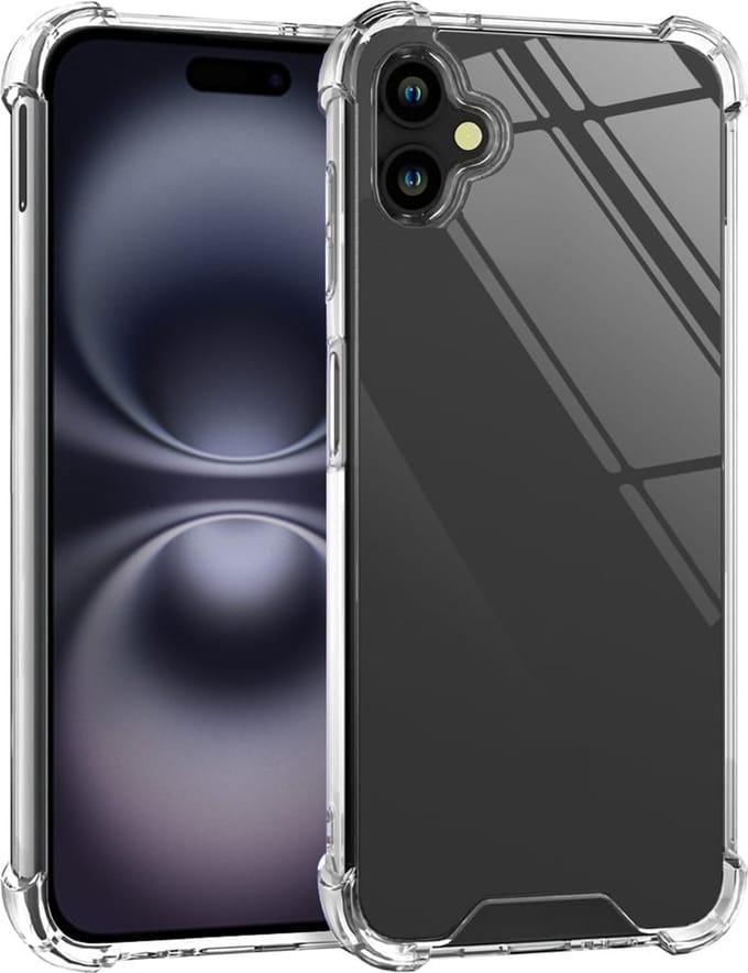 Hoesje geschikt voor iPhone 16 Plus - Shockproof Transparant met Extra Hoekbescherming Back Cover Case