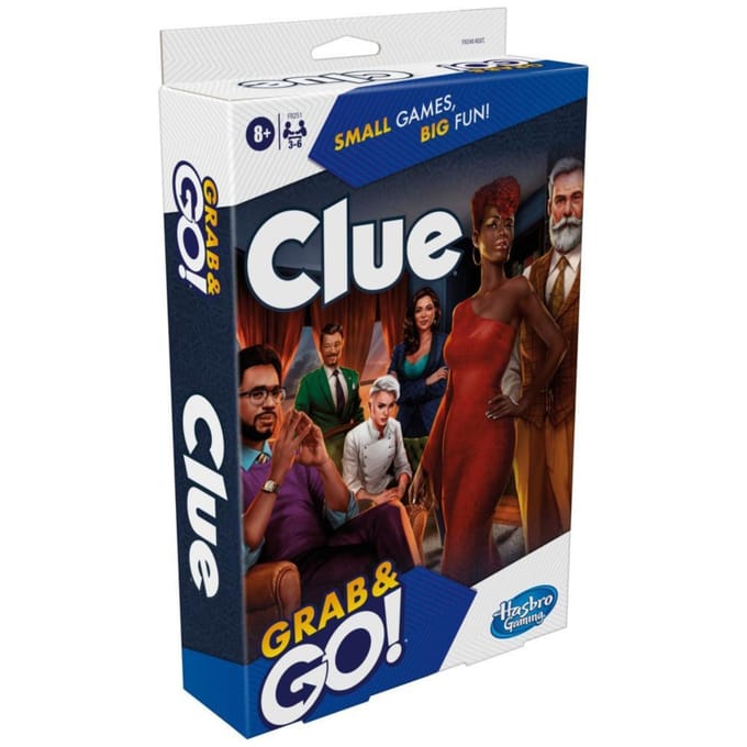 Hasbro Cluedo reisgame - compacte editie voor 3-6 spelers, leeftijd 8+