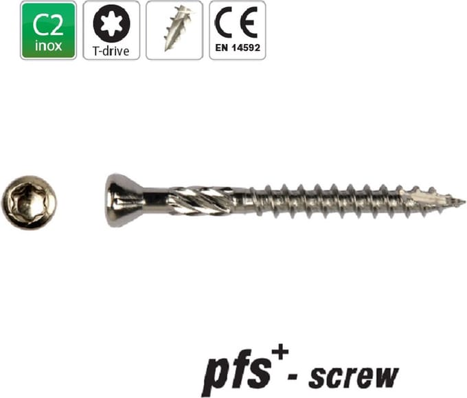 PFS - houtschroeven - schroef - 5x50 deeldraad Tx - 50 stuks