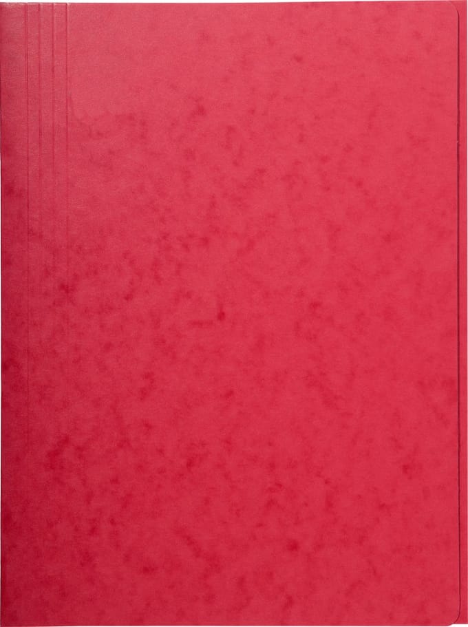 Exacompta 25x Map met 3 kleppen in glanskarton 400gm2 - A4 - Rood - 56403E