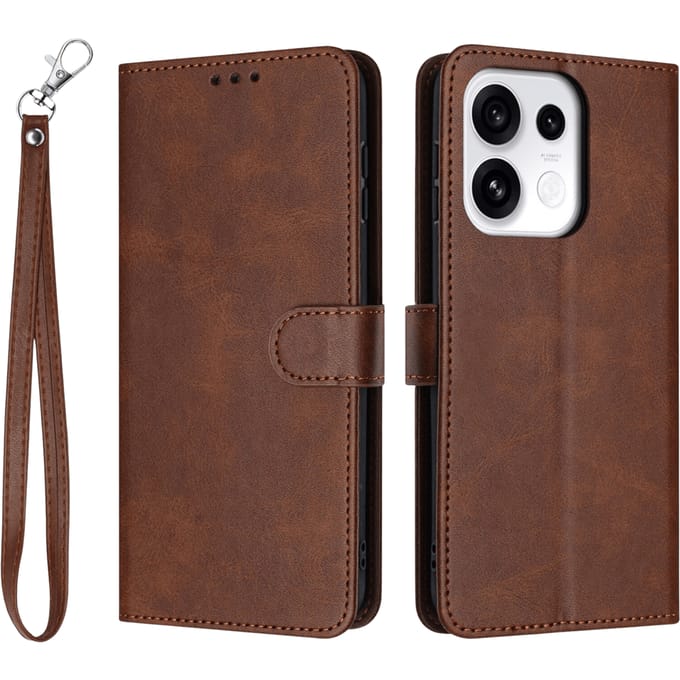 Comfycase OPPO Reno16 F 5G Bookcase Hoesje Bruin