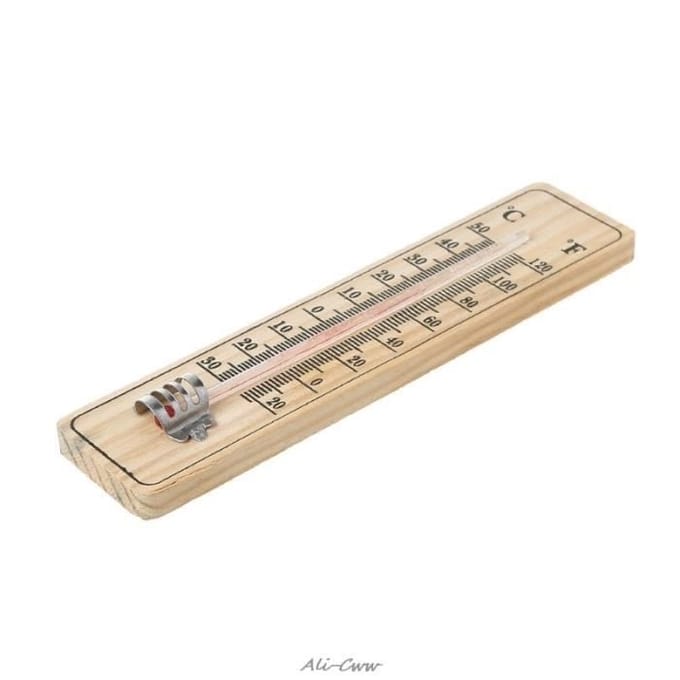 Wandthermometer - Nieuw - Binnen/Buiten - Celsius/Fahrenheit aflezing - Hout - 15cm