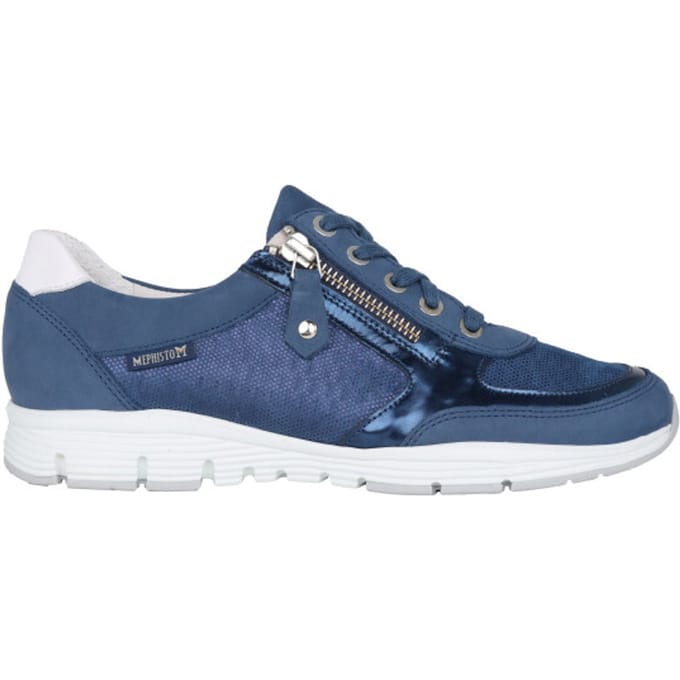 Mephisto Ylona - dames sneaker - Blauw - maat 35.5 (EU) 3 (UK)