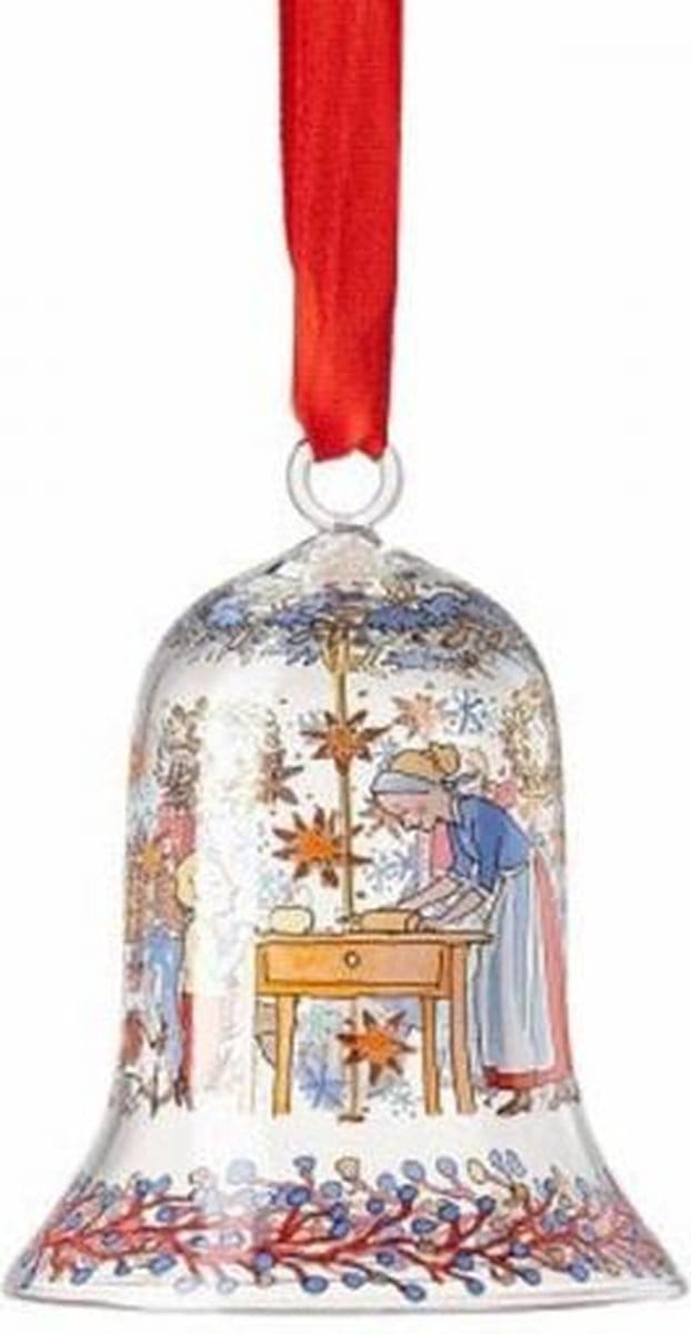 Hutschenreuther Kerst 2020 Kerstklokje Glas Kerstbakkerij 7 cm