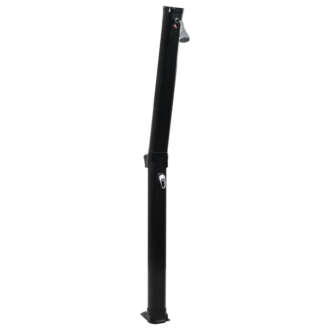 vidaXL - Solardouche - inklapbaar - 23 - L - 214 - cm - zwart