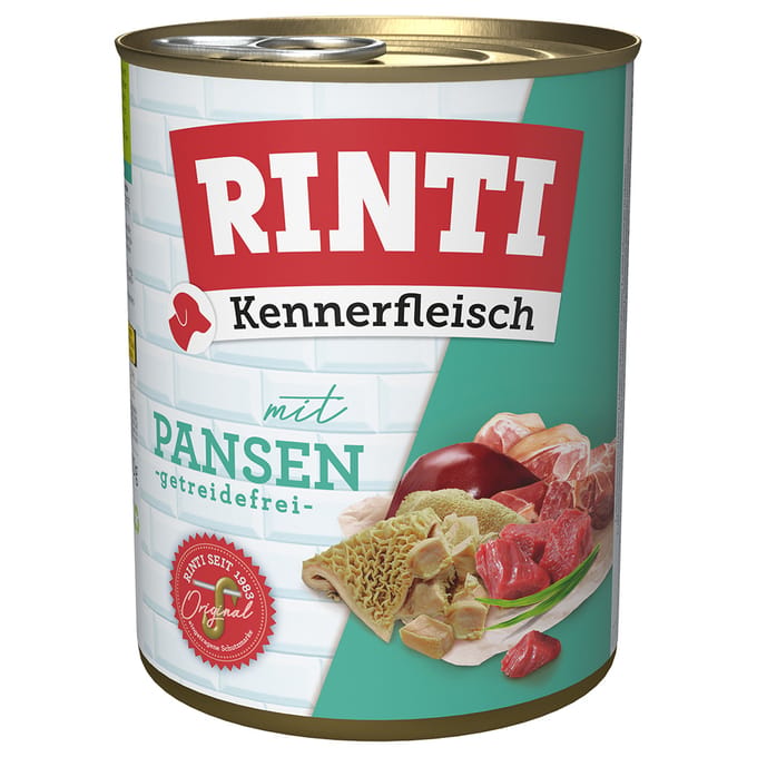 6x800g "Kennerfleisch" Pens RINTI Hondenvoer